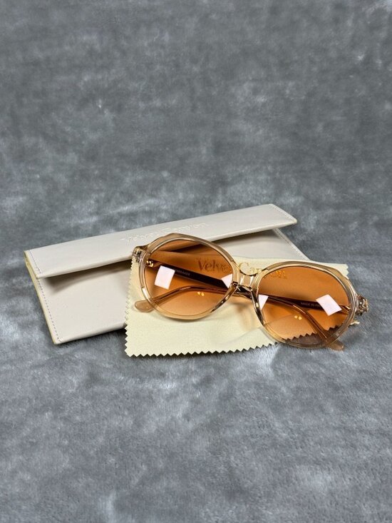 Velvet Canyon Accessories - Velvet Canyon Heartbreaker Peach Sunglasses With UV400 Protection & Acetate Fram